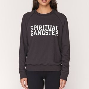 Spiritual gangster black sweatshirt